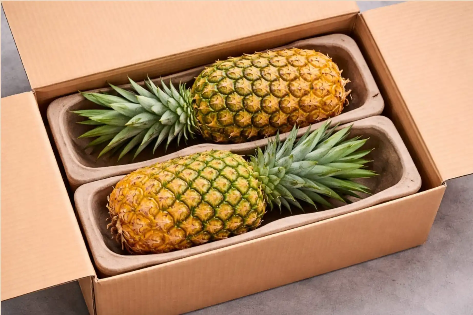 2pcs Sun-Ripened MD2 Pineapples